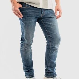 Ring of Fire Men’s Slim Fit Stretch Denim Jeans Blue Wash 38x32